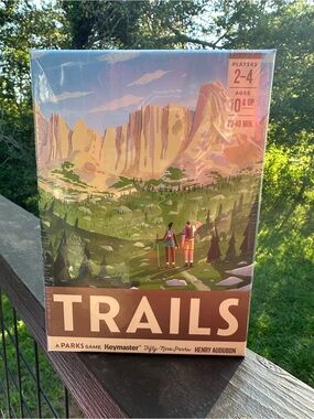 Trails Board Game-National Parks Series Artwork & Game. By Keymaster 2-4Players